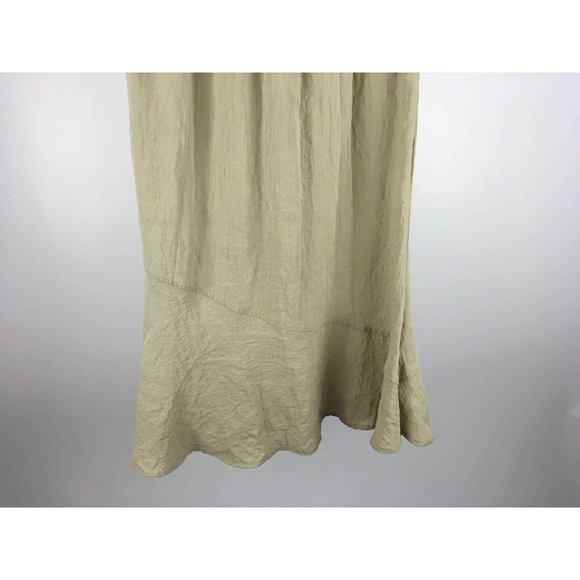 Habitat Clothes to Live In Womens Skirt Flared Bottom Maxi Beige Size M - Picture 8 of 11